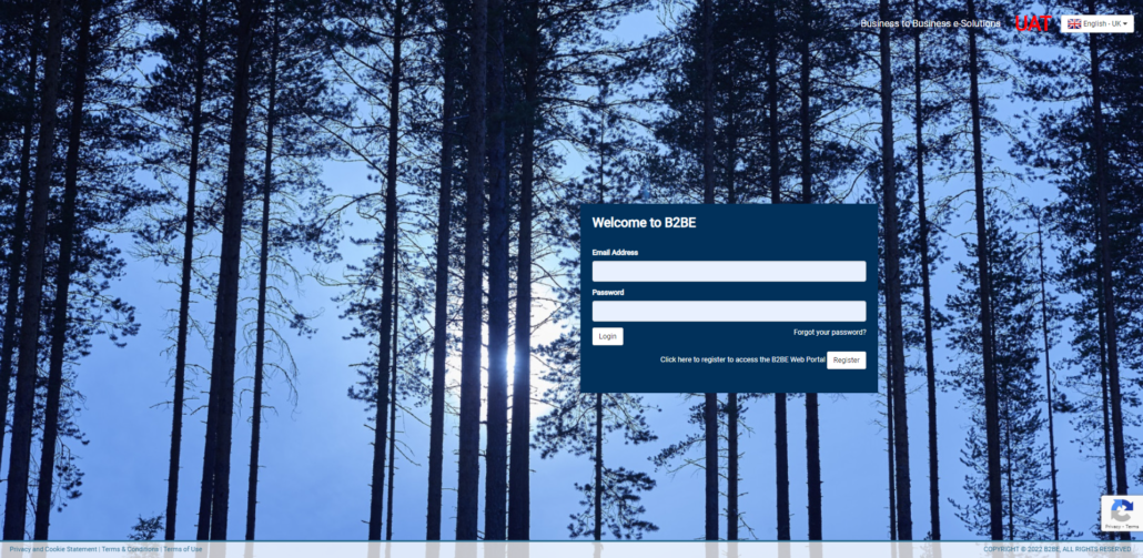 B2BE Web Portal Release